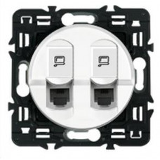 Legrand Celiane Розетка компьютерная двойная RJ45 белая
