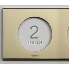 Legrand Celiane Рамка 2п Никель велюр
