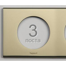 Legrand Celiane Рамка 3п Никель велюр