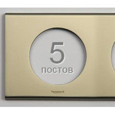 Legrand Celiane Рамка 5п Никель велюр