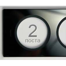 Legrand Celiane Рамка 2п Смальта графит