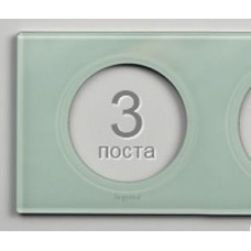 Legrand Celiane Рамка 3п Смальта белая глина