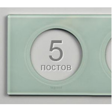 Legrand Celiane Рамка 5п Смальта белая глина