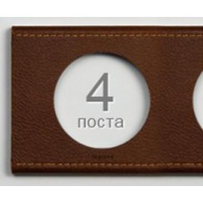 Legrand Celiane Рамка 4п Кожа текстура
