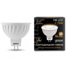Лампа Gauss LED MR16 GU5.3 7W 2700K Лампа Gauss LED MR16 GU5.3 7W 2700K