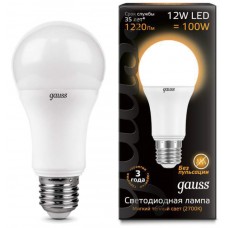 Лампа Gauss LED A60 globe 12W E27 2700K