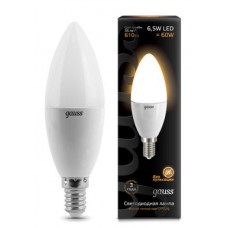 Лампа Gauss LED Candle E14 6.5W 2700К