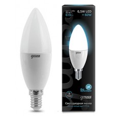 Лампа Gauss LED Candle E14 6.5W 4100К