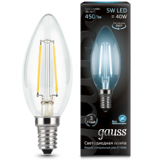 Лампа Gauss LED Filament Candle E14 5W 4100К