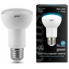 Лампа Gauss LED Reflector R63 E27 9W 4100K