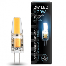 Лампа Gauss LED G4 AC220-240V 2W 4100K