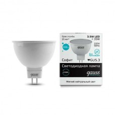 Лампа Gauss LED Elementary MR16 GU5.3 3.5W 4100K