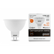 Лампа Gauss LED Elementary MR16 GU5.3 3.5W 2700K 