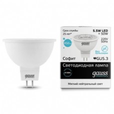 Лампа Gauss LED Elementary MR16 GU5.3 5.5W 4100К