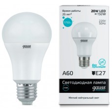 Лампа Gauss Elementary LED A60 20W E27 4100K
