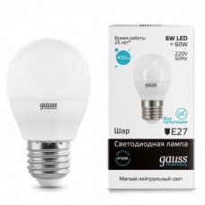 Лампа Gauss LED Elementary Globe 6W E27 4100K